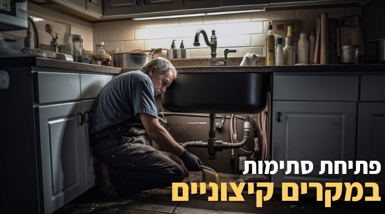 סתימה בצנרת המטבח יכולה לגרום נזק